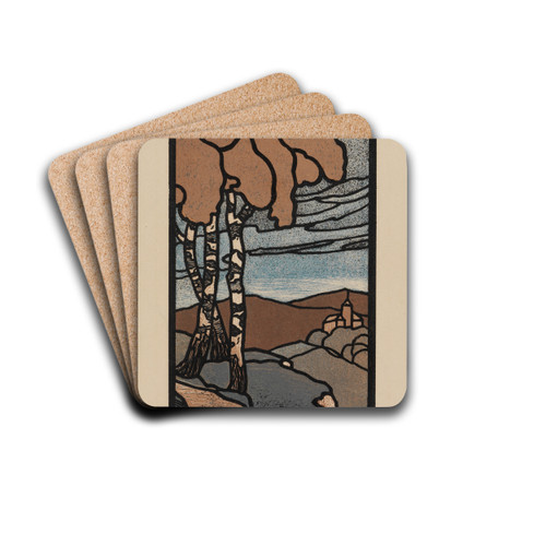 Herbst by Alexander Kanoldt Drink Coasters - set of 4