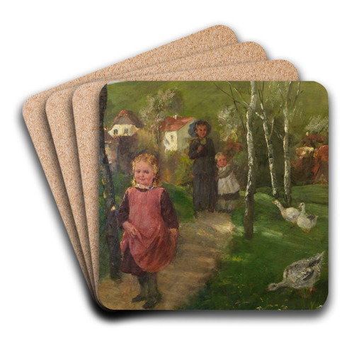 Frhlingslandschaft by Johann Sperl Art Drink Coaster set