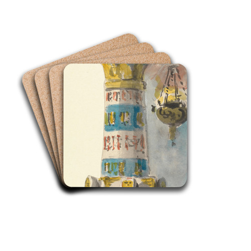 Design for an Egyptian Column by Thomas Grieve Drink Coasters - set of 4
