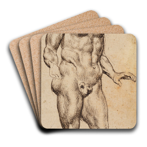 Mercury by Anthony van Dyck Art Drink Coaster set