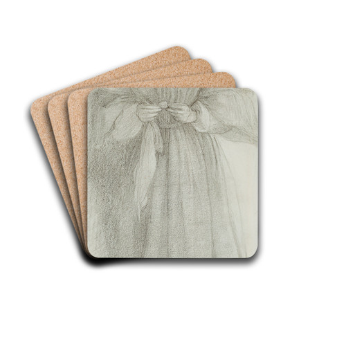 Elizabeth Siddal (Mrs. Dante Gabriel Rossetti) by Dante Gabriel Rossetti Drink Coasters - set of 4