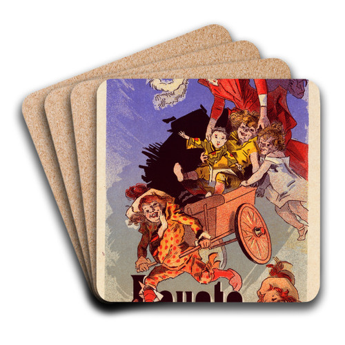 Buttes Chaumont by Jules Chret Art Drink Coaster set