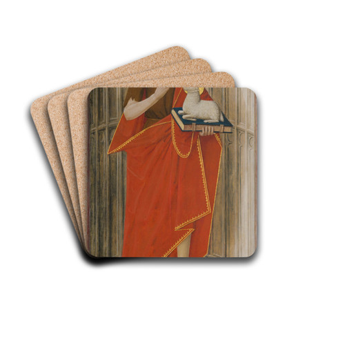 Saint John the Baptist by French School Drink Coasters - set of 4