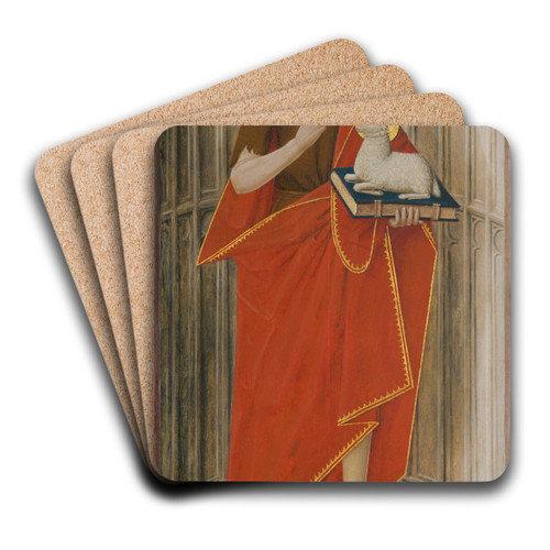 Saint John the Baptist by French School Art Drink Coaster set