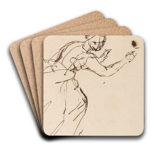 Woman by Sir Joshua Reynolds Art Drink Coaster set