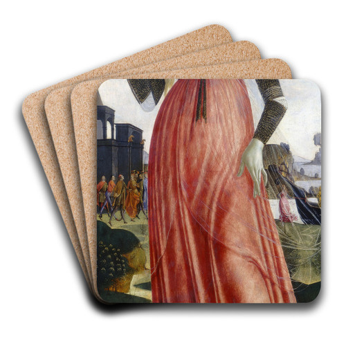 Claudia Quinta by Neroccio De' Landi Art Drink Coaster set