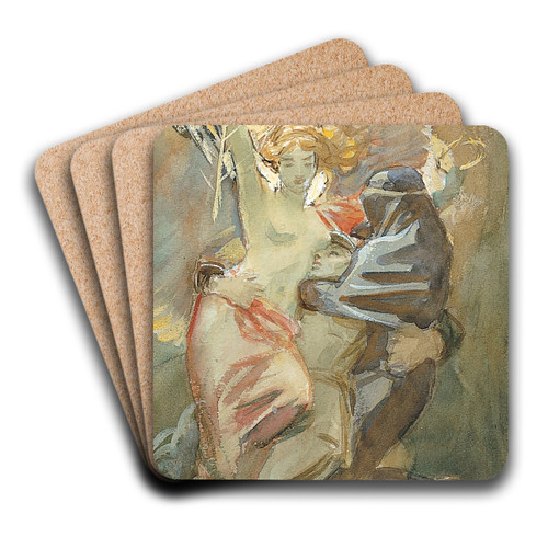 Study for 'Death and Victory' by John Singer Sargent Art Drink Coaster set