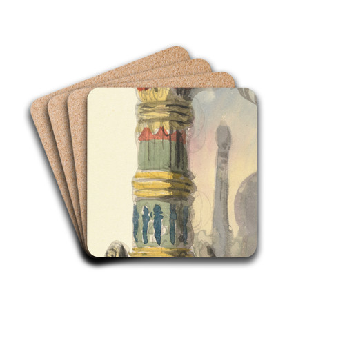 Design for an Egyptian Column by Thomas Grieve Drink Coasters - set of 4