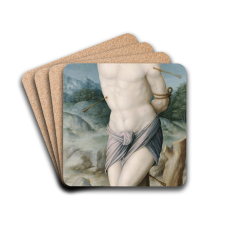 Saint Sebastian by Bacchiacca Drink Coasters - set of 4