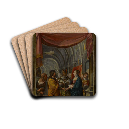 Le Mariage de la Vierge by Jean de Saint-Igny Drink Coasters - set of 4