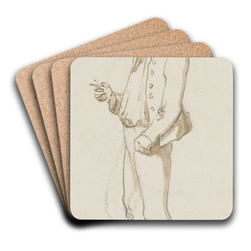 Farmer with a pointed hat by Jakob Frchtegott Dielmann Art Drink Coaster set Farmer with a pointed hat by Jakob Frchtegott Dielmann Art Drink Coaster set