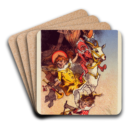 Magasin Des Buttes Chaumont by Jules Chret Art Drink Coaster set