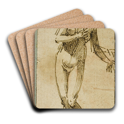 Venus on Pedestal by Style of Francesco Allegrini Art Drink Coaster set