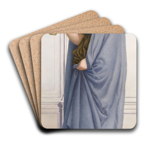 Winter by Henry Ryland Art Drink Coaster set