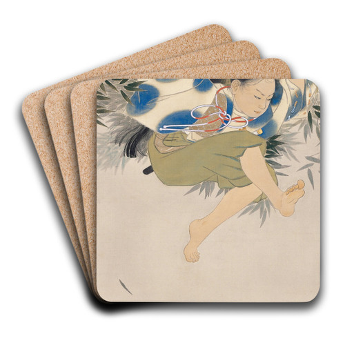 Kumawakamaru by Kobayashi Kokei Art Drink Coaster set