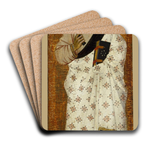 Saint Bartholomew by Andrea di Bonaiuto Art Drink Coaster set
