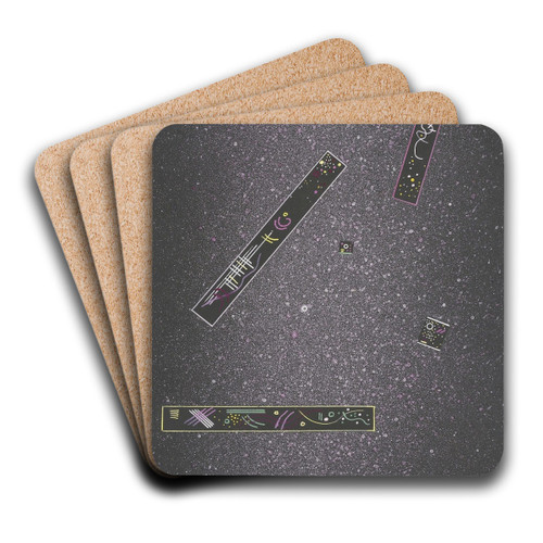 Bagatelles by Wassily Kandinsky Art Drink Coaster set