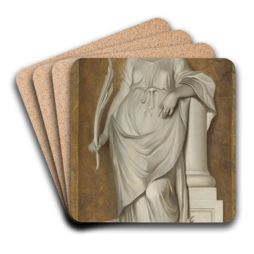 Painted Wall Hanging with Peace by Jurriaan Andriessen Art Drink Coaster set