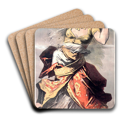 La Juive du Chteau Trompette by Jules Chret Art Drink Coaster set