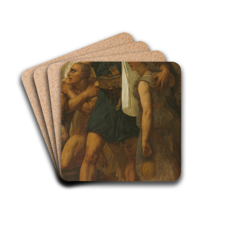 Egyptian Family (Sketch for 'The Battle of the Pyramids') by Antoine-Jean Gros Drink Coasters - set of 4 Egyptian Family (Sketch for 'The Battle of the Pyramids') by Antoine-Jean Gros Drink Coasters - set of 4