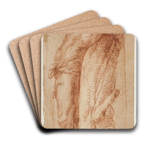 Den hellige Sebastian by Polidoro da Caravaggio Art Drink Coaster set