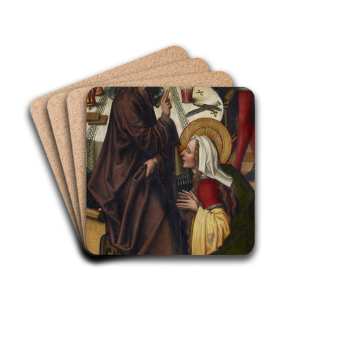 Christ in the House of Simon by Sigmund Holbein Drink Coasters - set of 4