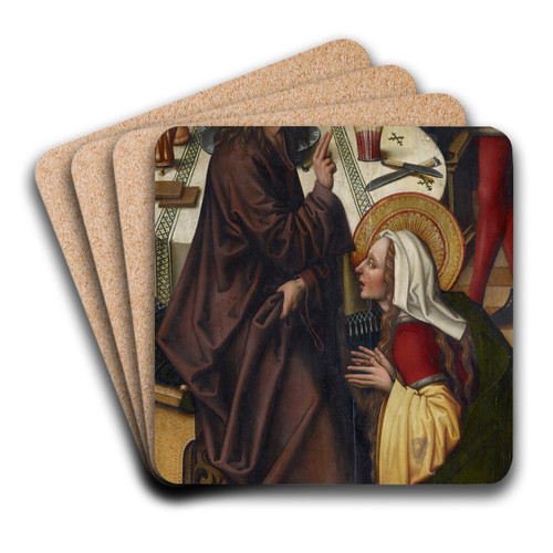 Christ in the House of Simon by Sigmund Holbein Art Drink Coaster set