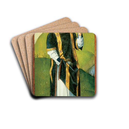 Saint Stephen by Hans Memling Drink Coasters - set of 4