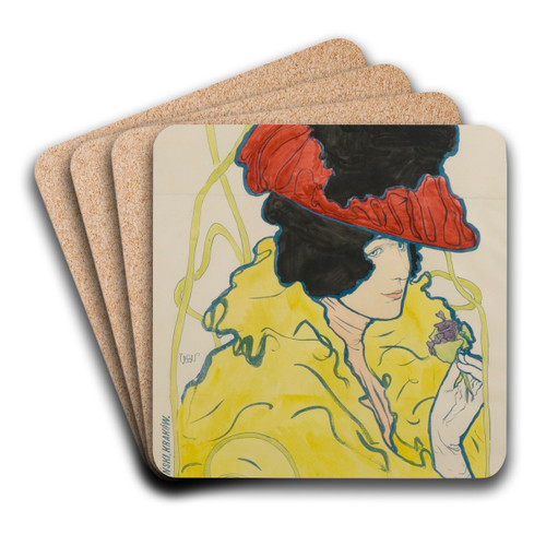 Raut artystyczny w sali Sokoa by Wojciech Weiss Art Drink Coaster set Raut artystyczny w sali Sokoa by Wojciech Weiss Art Drink Coaster set