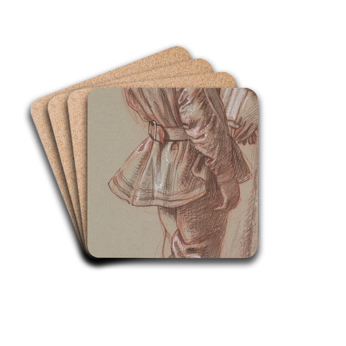 Study of a Boy by Charles West Cope Drink Coasters - set of 4 Study of a Boy by Charles West Cope Drink Coasters - set of 4