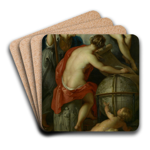 Allegory of the Writing of History by Jacob de Wit Art Drink Coaster set