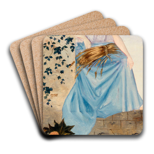 Les quatre saisons - L't by Paul Czanne Art Drink Coaster set