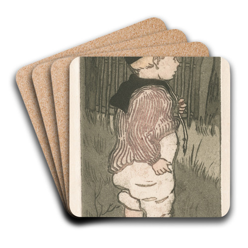 On Sentry Duty by Eugne Deltre Art Drink Coaster set