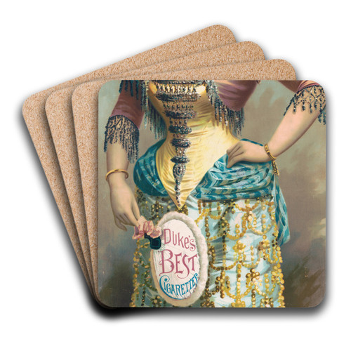 Duke's best cigarettes. W. Duke Sons & Co., Durham, N.C & New York by Trautmann, Bailey & Blampey Art Drink Coaster set