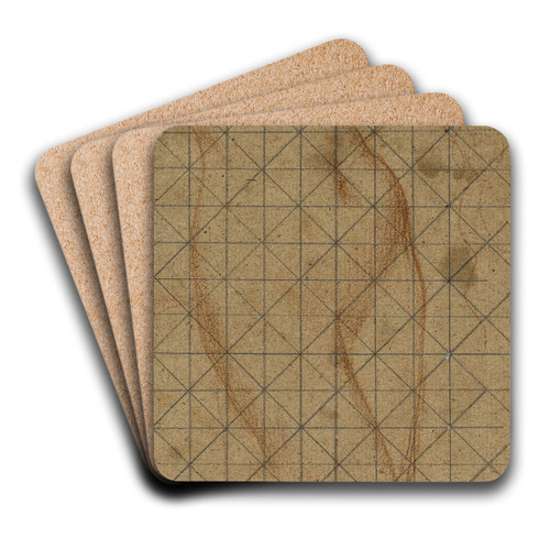 Femme nue, debout de face by Pierre Puvis de Chavannes Art Drink Coaster set