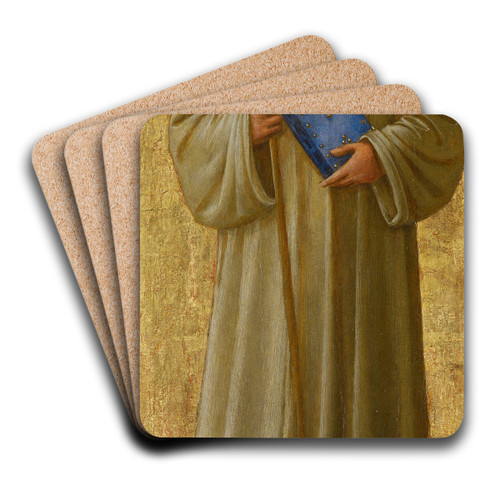 Saint Romuald by Fra Angelico Art Drink Coaster set