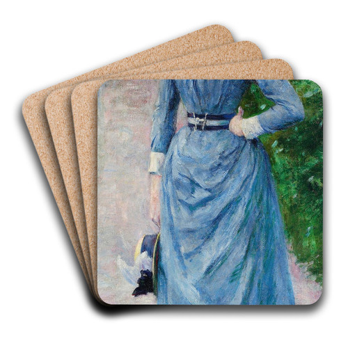 Portrait of Wincentyna Karska by Wadysaw Podkowiski Art Drink Coaster set