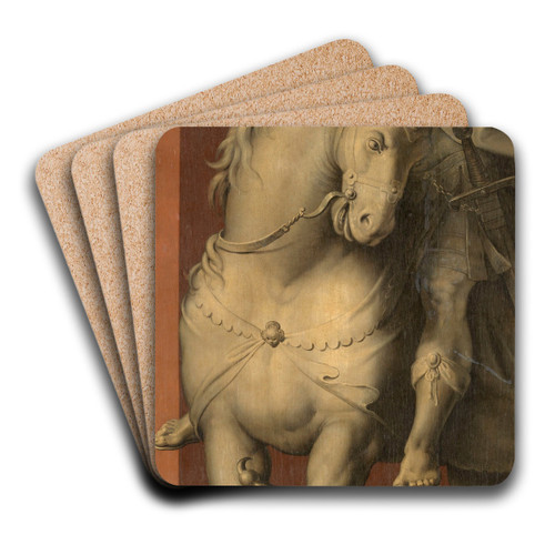 Saint George on Horseback by Ambrosius Francken I Art Drink Coaster set