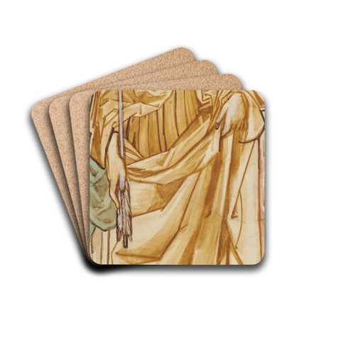 St Ursula by Sir Edward Coley Burne-Jones Drink Coasters - set of 4