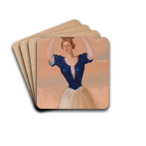 Les quatre saisons - L'automne by Paul Czanne Drink Coasters - set of 4