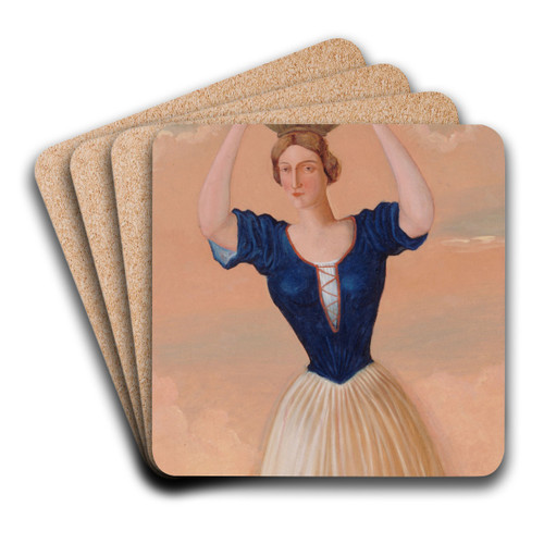 Les quatre saisons - L'automne by Paul Czanne Art Drink Coaster set