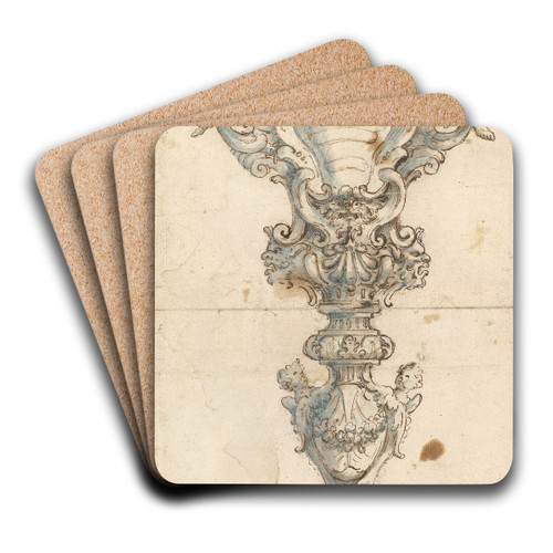 Design for a Mace by Giovanni Giardini Art Drink Coaster set