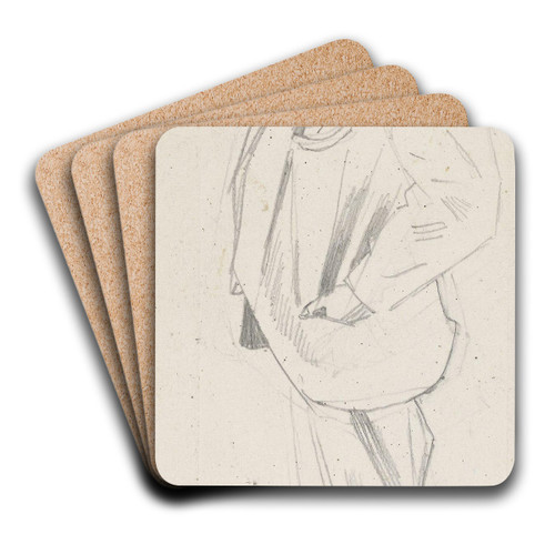 Ingenir Strmer by Christian Krohg Art Drink Coaster set