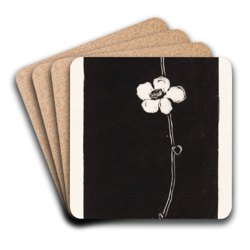 Theebloesem by Johannes Frederik Engelbert ten Klooster Art Drink Coaster set