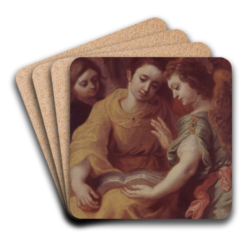 Concert of Angels 2 by Hendrik van Balen Art Drink Coaster set