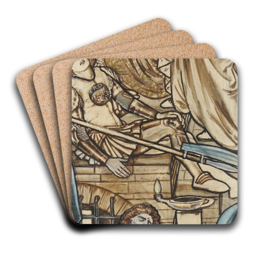 The Deliverance of St Peter from Prison by Sir Edward Coley Burne-Jones Art Drink Coaster set