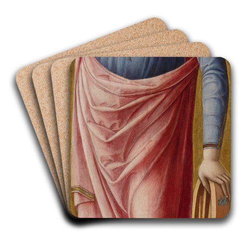 Saint Catherine Of Alexandria by Bartolomeo Vivarini Art Drink Coaster set