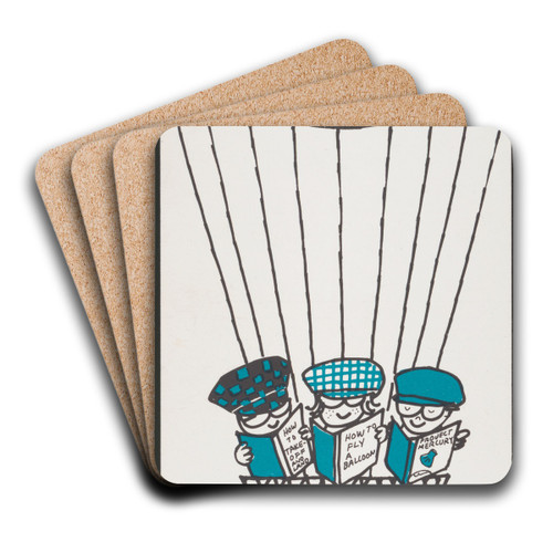 I like books by Leonard Kessler Art Drink Coaster set