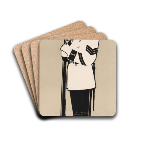 Cadet theatricals by George Hawley Hallowell Drink Coasters - set of 4