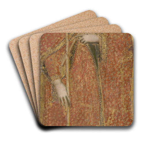 Saint Ursula by Andrea Vanni Art Drink Coaster set
